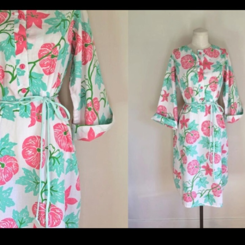 ⬇️ True Vintage Pumpkin Novelty Print Dress